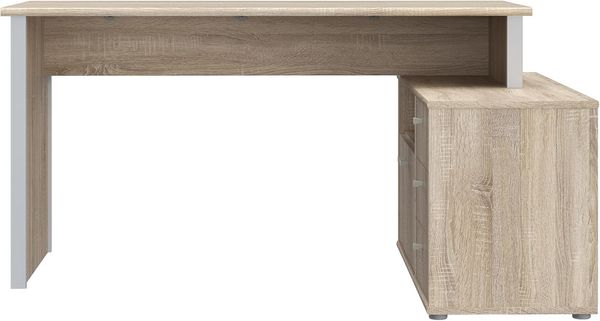 Forte Schreibtisch TEMPRA 2 - Büro in Sonoma Eiche (D30F)-Grey (A11) Bild 3