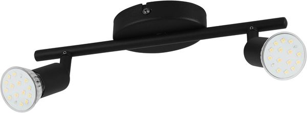 Eglo 32429 Spotleuchte BUZZ-LED GU10 2X2,8W Stahl schwarz L:28,5cm B:6,5cm schwenkbar