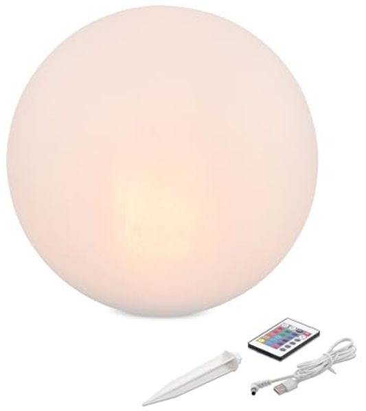 esotec LED Gartenleuchte Solar Leuchtkugel Siena D=40cm multicolor, USB, Fernbedienung 102892, LED fest integriert