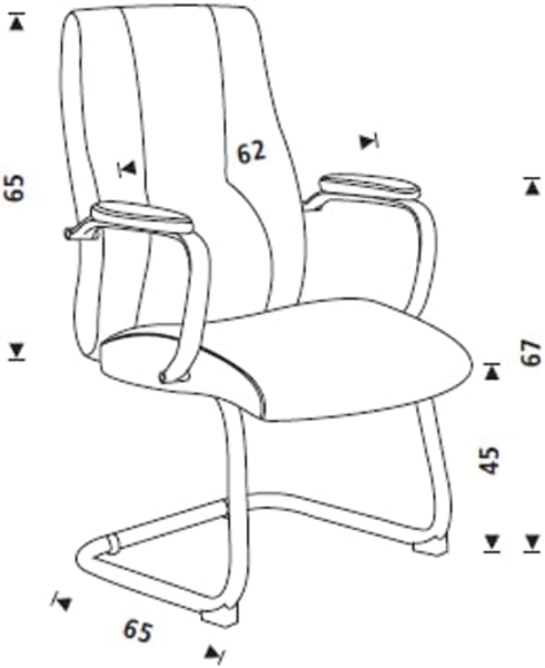 Rocada Besucherstuhl RD-985V22 schwarz Bild 2