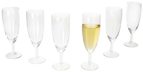 MamboCat Sektglas 6er Set Royal Sektgläser geeicht 0,1L Champagner-Glas Sektflöte, Glas