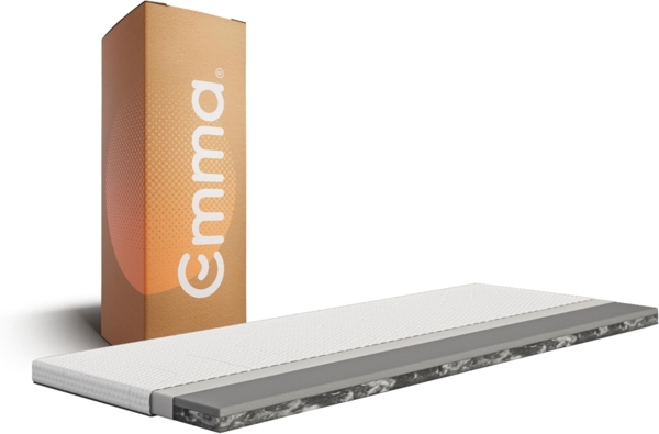 Emma Topper, 90x200 cm, Kaltschaum / Komfortschaum, 9 cm hoch