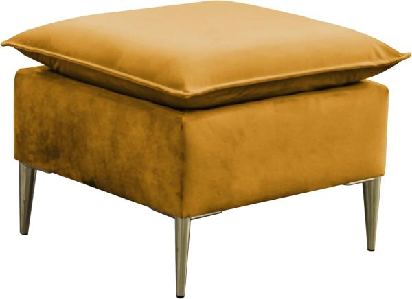 Polsterhocker Mokoli (Farbe: Tiffany 08, Füße: Gold)