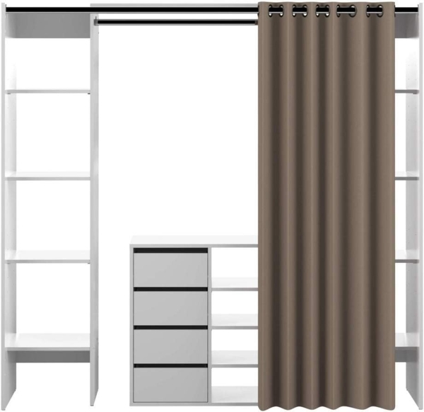 TemaHome Kleiderschrank TOM ausziehbar auf 185,3 cm