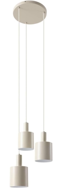 Lindby Hängeleuchte Ovelia, Metall, Creme IP20, 3 x 15 W LED