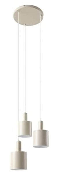 Lindby Hängeleuchte Ovelia, Metall, Creme IP20, 3 x 15 W LED