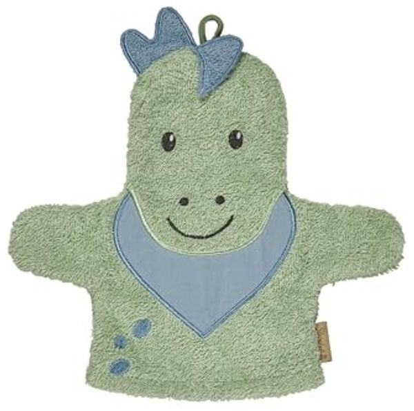 Sterntaler Waschlappen – Rexi Dino – Grün Grün