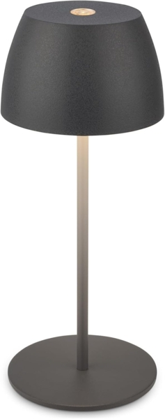 DiKa LED Akku-Tischleuchte Serina Mini Touch anthrazit 20 x 8 cm warmweiß