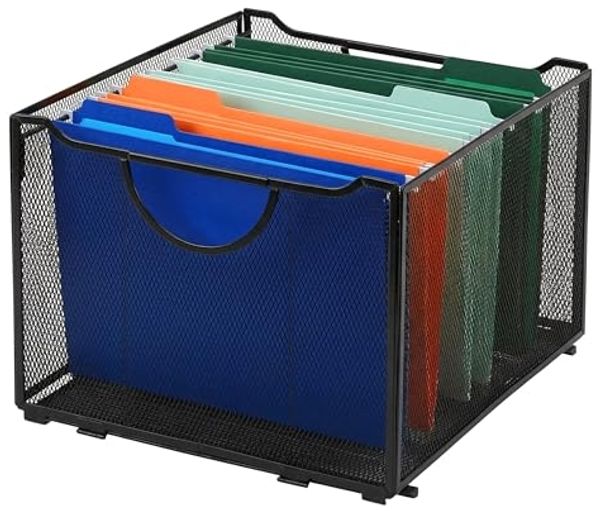 Relaxdays Hängeregister Box Metall