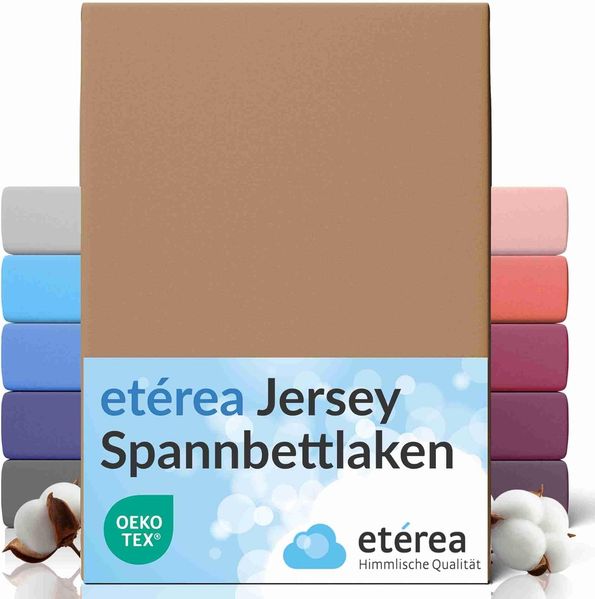 etérea Comfort Jersey Spannbettlaken Stucco 140x200 cm - 160x200 cm