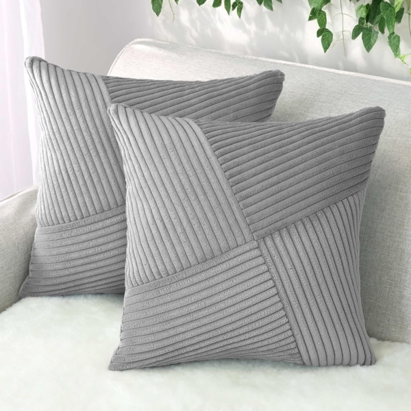 Amilian Kissenbezüge - 2er Set Kissenhüllen - Kissenbezug - Zierkissenbezüge, (2 Stück), 40x40 cm, Kissenhülle für Sofakissen, Dekokissen, Zierkissen, Kissen