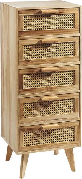 Kobolo Regal Kommode mit 5 Schubladen, 40x35x99cm Bild 1