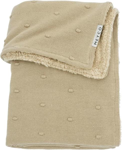 Meyco Mini Knots Fleece Bettdecke 100 x 150 cm San