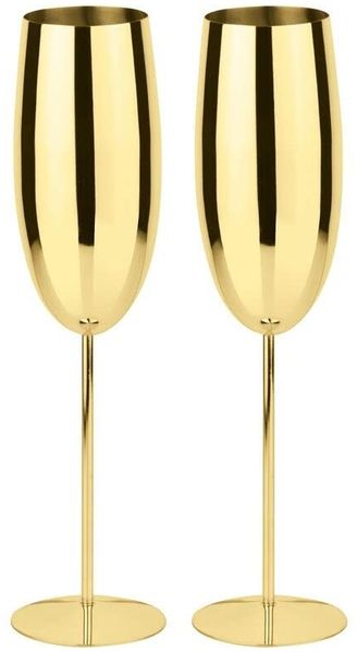 Bar Utensils Paderno Set 2 Champagner Edelstahl/PVD Gold 41493-G2