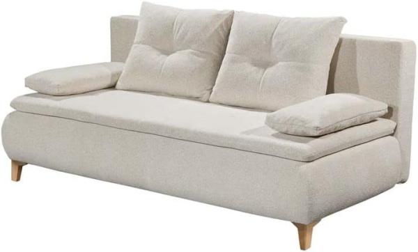 Schlafsofa MAGNUS LUX. 3DL, Stoff Cream