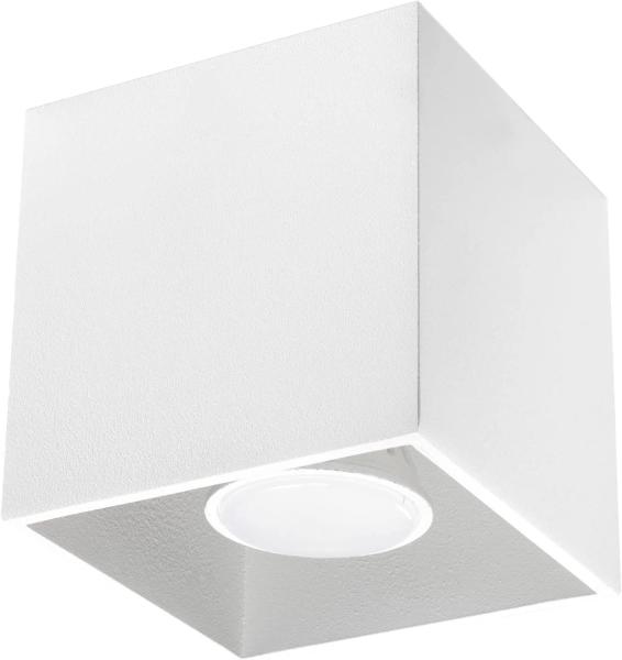 Sollux QUAD moderne Aufbauleuchte eckig weiss 10x10cm 1-flg. GU10