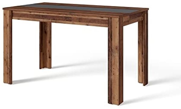 byLIVING Esstisch Nori / Moderner Küchentisch in Altholz-Optik / Mittelplatte in anthrazit / 140x80, H 75 cm Bild 5