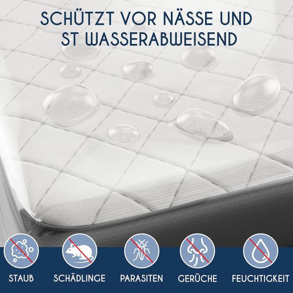 Dreamzie Matratzenhülle Kunststoff 70 X 140 (Dicke 20 cm) - Matratzenschutz mit Breitem Reißverschluss - Matratzen-Tasche für Aufbewahrung, Lagerung, Umzug - Aufbewahrungstasche für Matratzen Bild 4