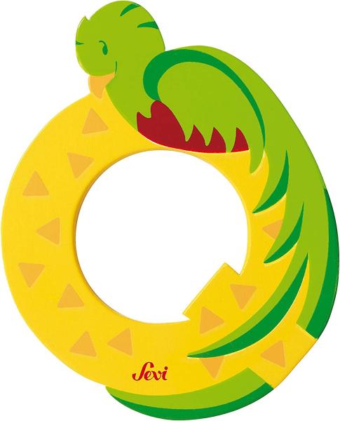 trudi Tierbuchstaben Q - Quezal" - 10 cm, Holz"