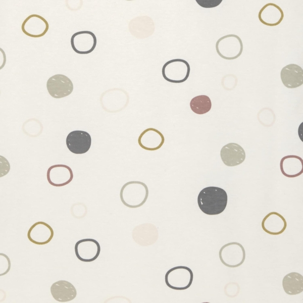 LÄSSIG Baby Ganzjahres Schlafsack ohne Ärmel unisex/Sleeping Bag Interlock Circles offwhite, Größe 50/56 0-2 Monate Bild 5