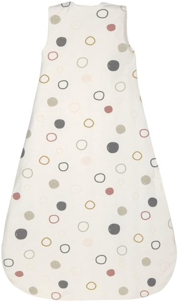 LÄSSIG Baby Ganzjahres Schlafsack ohne Ärmel unisex/Sleeping Bag Interlock Circles offwhite, Größe 50/56 0-2 Monate Bild 4