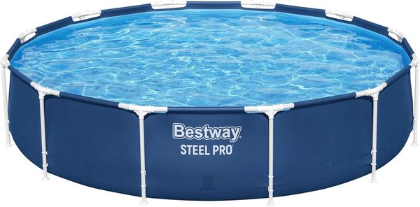 Steel Pro™ Frame Pool ohne Pumpe Ø 366 x 76 cm, dunkelblau, rund