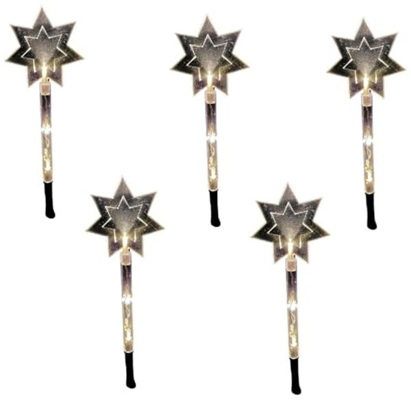 FHS LED-Lichterkette 35077 LED Leuchtstäbe 5er warmweiß Stern