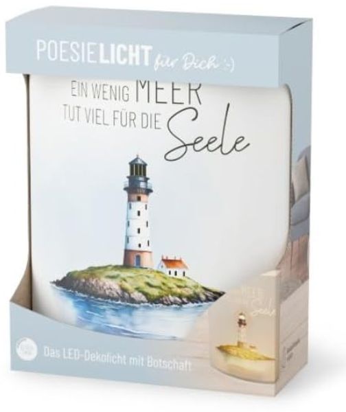 Deko Lampe Leuchte Batterie Poesielicht la vida Geschenk Leuchtturm 6298631