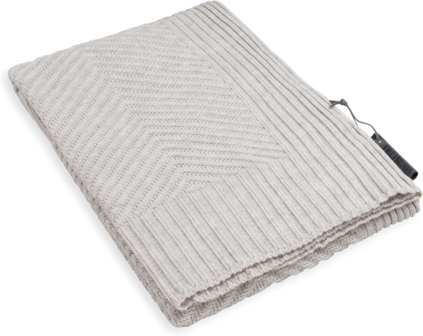 Knit Factory Beau Plaids 160x130 cm Glatt Beige