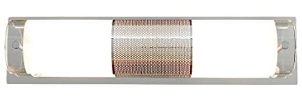 Licht-Erlebnisse Wandleuchte PERIO, ohne Leuchtmittel, Wandlampe Badezimmer Glas Metall 2x E14 blendarm Badlampe