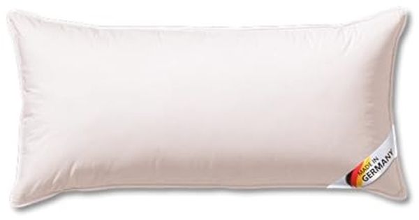 KÜNSEMÜLLER Microfaserkissen Finesse Kopfkissen mit Reißverschluss, Füllung: 100% Polyester (Sensofill), Bezug: 100% Baumwolle, Seitenschläfer, Rückenschläfer, Bauchschläfer, Daunen-Feeling durch modernste Fasertechnologie