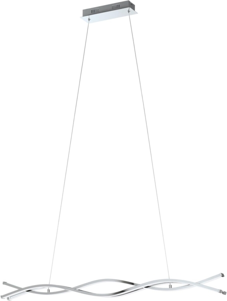 Eglo 96102 LED Hängeleuchte Lasana 2 in chrom und weiß 3X13W L:102 H:120cm höhenverstellbar