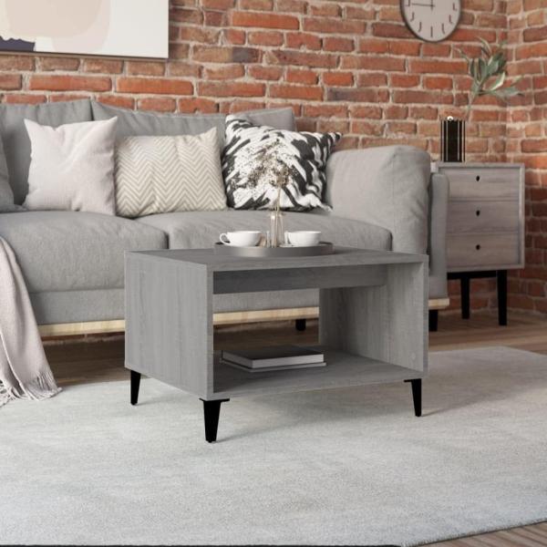 Couchtisch Grau Sonoma 60 x 50 x 40 cm Holzwerkstoff