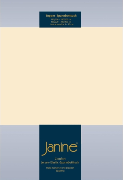 Janine Elastic-Jersey Topper 150x200 nougat Bild 3