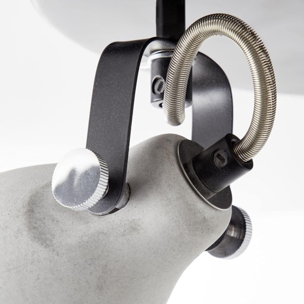 BRILLIANT Lampe, Thanos Spotrondell 3flg schwarz matt/zement grau, Metall/Zement, 3x PAR51, GU10, 20W,Reflektorlampen (nicht enthalten) Bild 7