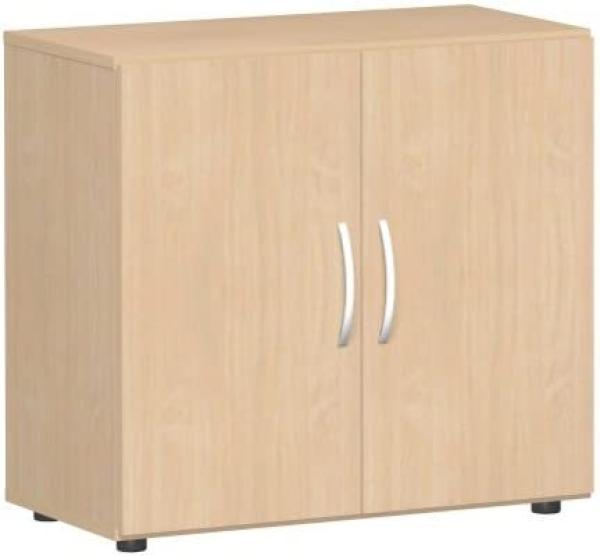 Flügeltürenschrank mit Standfüßen, 80x42x75cm, Buche