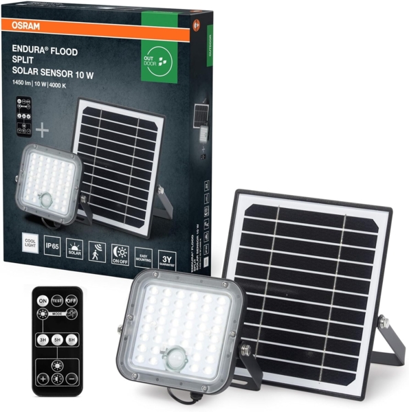 Osram Solarleuchte Endura Flood Split Solar Sensor 10W 840 Fernbedienung