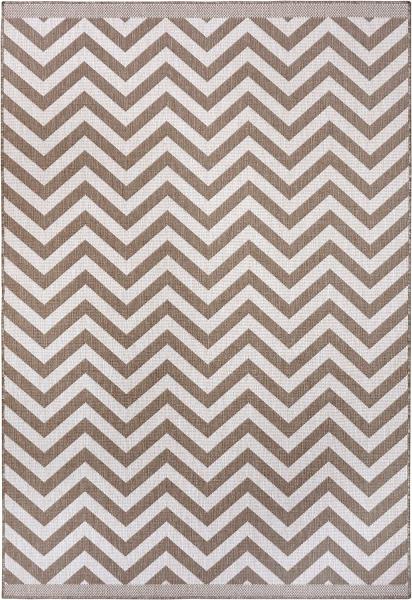 In- & Outdoor Wendeteppich Palma Beige Creme - 120 x 170 x 0,5 cm