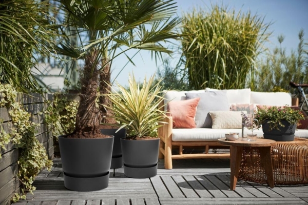 Elho Pflanztopf Greenville Ø 47 x 44 cm living schwarz Bild 9