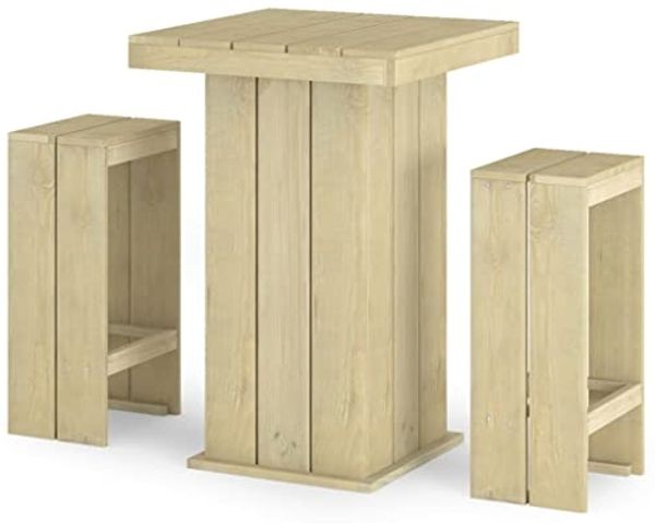 vidaXL 3-tlg. Gartenbar-Set Kiefernholz Imprägniert 3096633