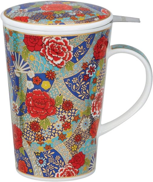 Becher Shetland, "Kimono" mit Deckel und Edelstahlfilter