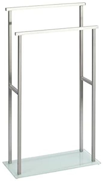 WENKO DEBAR Handtuchhalter, Chrom, Edelstahl rostfrei, stehend