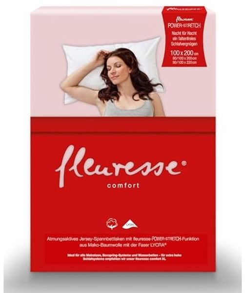 Fleuresse Mako-Jersey-Spannlaken comfort Farbe rose 4040 Bild 2