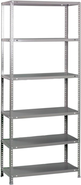 Simonrack Schwerlastregal, Lagerregal, 200 x 80 x 50 Metallregal, Kellerregal, Biegestelle 100 kg, 6 Fachböden, Galvanisiert - Comfort Bild 1
