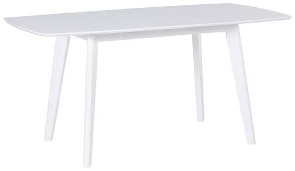 Esstisch weiß 120/160x80 cm ausziehbar SANFORD