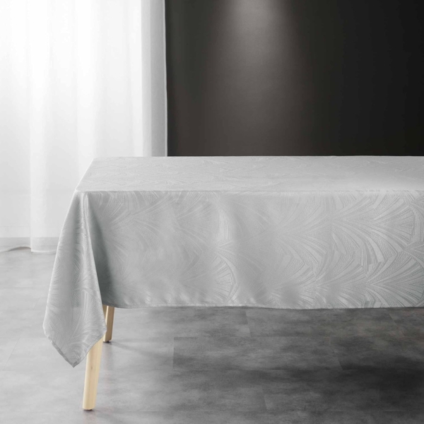 Douceur d'Intérieur, Tischdecke, rechteckig, 140x240 cm, Lolly, Grau, Jacquard