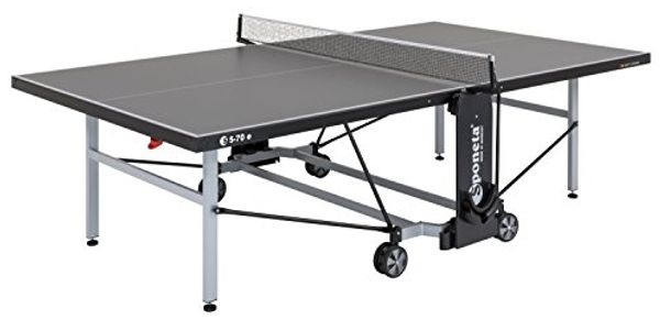 SPONETA 'S 5-70 e' Tischtennisplatte mit Netz, wetterfest, klappbar, grau, 152,5 x 274 x76 cm