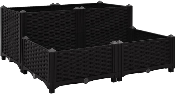 vidaXL Hochbeet 80x80x38 cm Polypropylen 316538