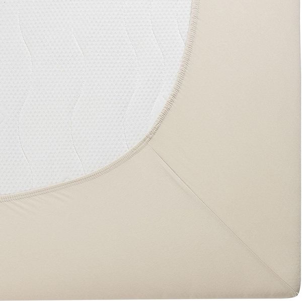 BettwarenShop Jersey-Elasthan Topper Spannbettlaken Multi-Stretch|140x200 - 160x220 cm| sahara Bild 6
