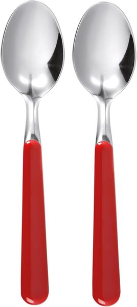 Excèlsa Trendy 2 Stück Kaffeelöffel, Rot